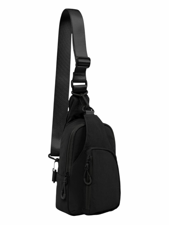 ODODOS Handbags - ODODOS Black Nylon Sling Backpack Crossbody Travel Utility Errand Bag NWT